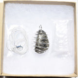 Premium Gem-Grade Peruvian Pyrite Crystal Perfect Pendant + 20" Silver Chain