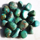 Peaceful Peruvian Chrysocolla Crystal Perfect Pendant + 20" Chain EMPOWERS