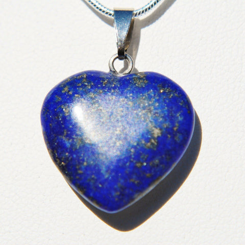 Perfect Pendant - Lapis Lazuli Heart Pendant + 20" Chain by ZENERGY GEMS