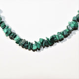 CHARGED Premium Malachite Crystal Chip 18" Necklace Healing Energy REIKI WOW!!!