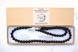 CUSTOM MADE 24" Premium CHARGED Black Tourmaline Crystal 8mm Bead Necklace