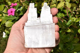 4" Twin Tower Divine Mind Selenite Crystal (Energy Healing)  - ZENERGY GEMS