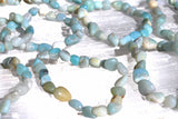 CHARGED Amazonite Crystal Bracelet Tumble Polished Stretchy REIKI Healing Energy