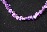 CHARGED Dark Premium Amethyst Crystal Chip 18" Necklace REIKI WOW!!!