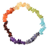 [3] CHARGED 7 Chakra Crystal Chip Stretchy Bracelet  REIKI Energy! ZENERGY GEMS