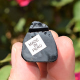 [1] LG 1.65" Black Onyx Crystal Hand-Carved Raven Reiki NEGATIVE ENERGY PROTECTION!