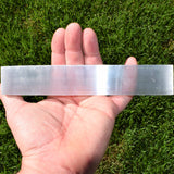 [1] 8" Selenite Polished Flat Crystal Charging Station POWERFUL ZENERGY GEMS